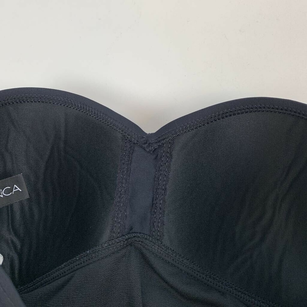 La Blanca One Piece Swimsuit Black Strapless 8 - Picture 5 of 7